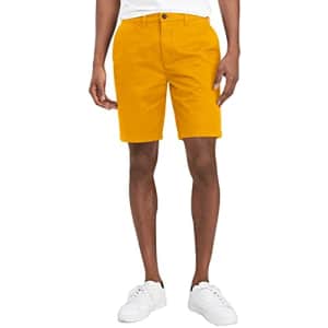 Tommy Hilfiger Men's Chino Shorts, Golden Spice, 36 for $39