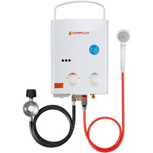 Camplux 28,000-BTU Outdoor Liquid Propane Tankless Water Heater for $128