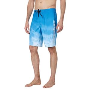 Quiksilver Men's Standard Everyday Faded Tide 20 Boardshort Swim Trunk, AIRY Blue, 28 for $46