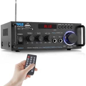 Pyle 200W 2-Channel Bluetooth Stereo Power Amplifier / Receiver for $51