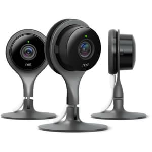 Google Nest Cam Indoor 1080p HD Security Camera 3-Pack for $297