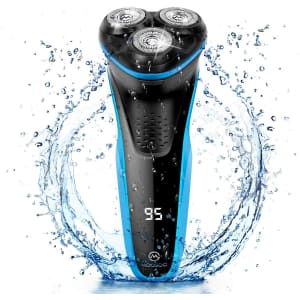 Moosoo Cordless Electric Rotary Razor with Pop-up Trimmer for $15 Moosoo Cordless Electric Rotary Razor with Pop-up Trimmer for $15