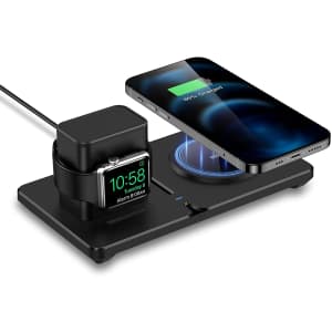 ESR HaloLock 2-in-1 Magnetic Wireless Charger for $10