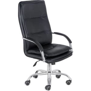 Comfty Leather Executive Swivel Chair for $59