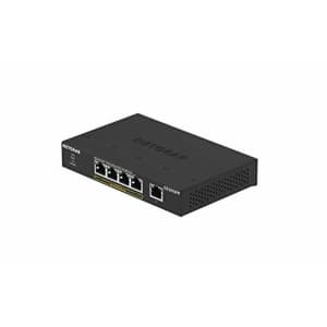 NETGEAR 5-Port Gigabit Ethernet Unmanaged PoE+ Switch (GS305PP) with 4 x PoE at 83W, Desktop, for $117