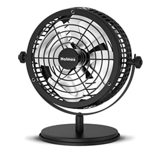 Holmes Heritage 6-inch Table Fan with Matte Black Finish for $25