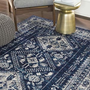 Artistic Weavers Desta Area Rug, 5'3" Round, Navy for $41 Artistic Weavers Desta Area Rug, 5'3" Round, Navy for $41