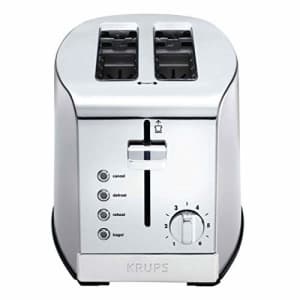 KRUPS KH732D50 2-Slice Toaster, Stainless Steel Toaster, 5 Functions with Cancel, Toasting, for $60