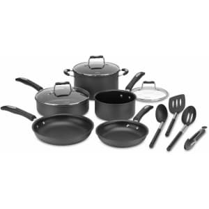 Cuisinart 12-Piece Hard Anodized Cookware Set for $90 in cart