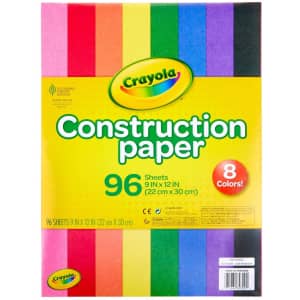 Crayola 96-Sheet Construction Paper Pack for $2 Crayola 96-Sheet Construction Paper Pack for $2