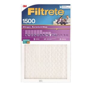 3M Filtrete 1,500 MERV Pleated Ultra Allergen Filter for $17 for members