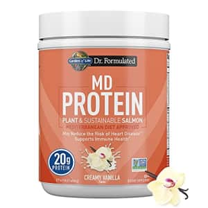 Garden of Life Norwegian Salmon & Vanilla Plant Based Protein with Pea & Fava Plus Immune Support for $30
