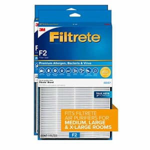 Filtrete True HEPA Premium Allergen, Bacteria, and Virus Room Air Purifier Filter F2, 13 in. x 8.2 for $51
