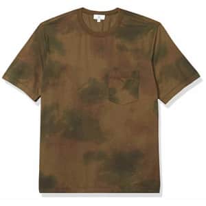 AG Adriano Goldschmied Men's Beckham Short Sleeve Pocket Crew Tee Shirt, Watercolor Camo Dried for $21