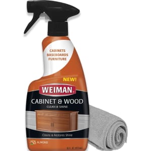 Weiman Wood Cleaner and Furniture Polish Spray w/ Microfiber Cloth for $12 Weiman Wood Cleaner and Furniture Polish Spray w/ Microfiber Cloth for $12