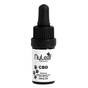 NuLeaf Naturals 240mg Pet CBD Oil for $20 NuLeaf Naturals 240mg Pet CBD Oil for $20