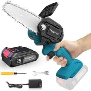 Merece 4" 20V Cordless Electric Chainsaw for $40 Merece 4" 20V Cordless Electric Chainsaw for $40