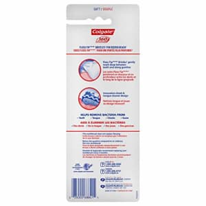 Colgate 360 Total Advanced Floss-Tip Bristles Toothbrush, Soft - 4 Count for $15 Colgate 360 Total Advanced Floss-Tip Bristles Toothbrush, Soft - 4 Count for $15