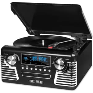 Victrola 50's Retro Bluetooth Record Player for $63 Victrola 50's Retro Bluetooth Record Player for $63