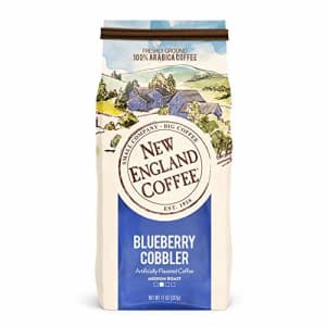 New England Coffee Blueberry Cobbler Medium Roast Ground Coffee 11 oz. Bag for $10