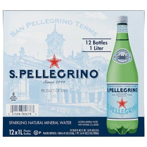 S.Pellegrino Mineral Water 33.8-oz. 12-Pack for $15 w/ Sub. & Save