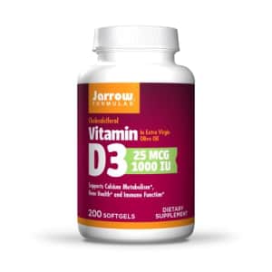 Jarrow Formulas Vitamin D3 1000 IU - 200 Softgels - Bone Health, Immune Function & Calcium for $7