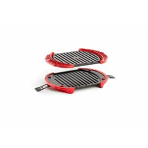 Lekue XL Microwave Grill, Sandwich Maker, Panini Press, red for $48