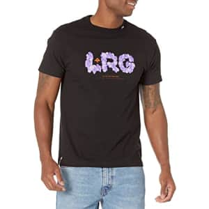 LRG Lifted Research Group Men's Camo Tribe Collection T-Shirt, Floral Black, Medium for $16