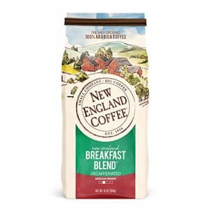 New England Coffee New England Breakfast Blend Decaffeinated Medium Roast Ground Coffee 10 oz. Bag for $5 New England Coffee New England Breakfast Blend Decaffeinated Medium Roast Ground Coffee 10 oz. Bag for $5