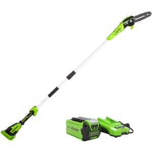 Greenworks 40V 8" Cordless Polesaw w/ Battery & Charger for $180