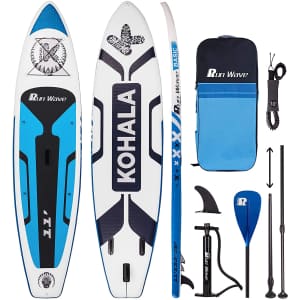 Runwave Inflatable Stand Up Paddle Board Kit for $239 Runwave Inflatable Stand Up Paddle Board Kit for $239