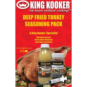 King Kooker Deep Fried Turkey Seasoning Pack for $25