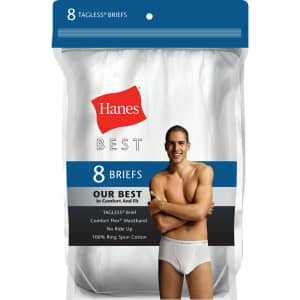 Hanes Best Briefs 8-Pack for $10 for members Hanes Best Briefs 8-Pack for $10 for members