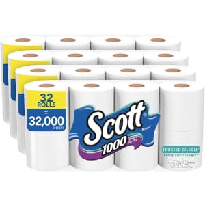 Scott Trusted Clean 32-Roll Toilet Paper for $21 via Sub & Save