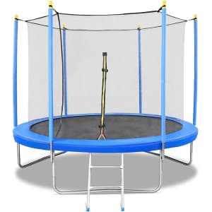 Naipo 8-Ft. Trampoline with Safety Net for $120 Naipo 8-Ft. Trampoline with Safety Net for $120