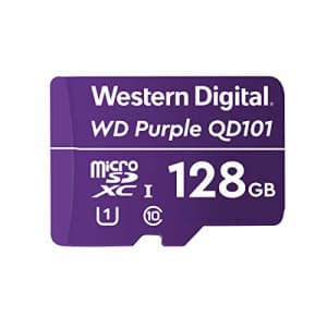 Western Digital SC QD101 Micro SD Card 128GB WD Purple Surveillance Camera WDD0128G1P0C for $50
