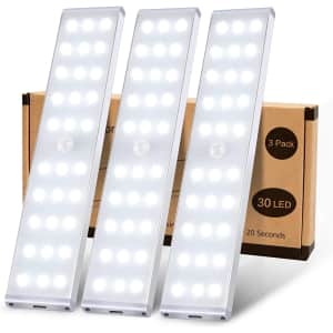 KSQ LED Wireless Under Cabinet Lights 3-Pack for $23 KSQ LED Wireless Under Cabinet Lights 3-Pack for $23