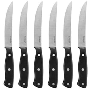Cuisinart Triple Rivet Collection 6-Piece Steak Knife Set for $14