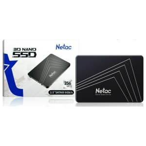 Netac 256GB SATA 2.5" Internal SSD for $24