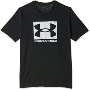 Under Armour Men's Camo Box Logo Short-Sleeve T-Shirt, Black (001)/White, Medium for $20