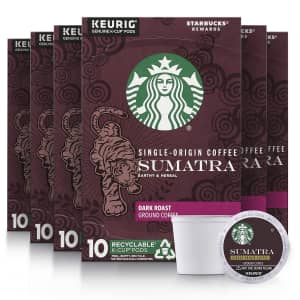 Starbucks Dark Roast K-Cup Coffee Pods for $24 via Sub & Save Starbucks Dark Roast K-Cup Coffee Pods for $24 via Sub & Save