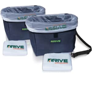 Drive Auto Car Trash Can & Garbage Bag Set 2-Pack for $14