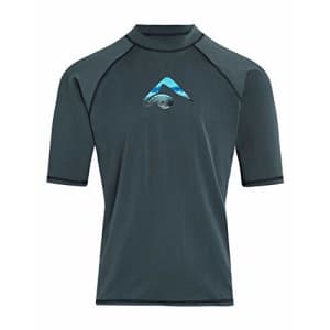 Kanu Surf Men's Mercury UPF 50+ Short Sleeve Sun Protective Rashguard Swim Shirt, Nova Charcoal, for $22 Kanu Surf Men's Mercury UPF 50+ Short Sleeve Sun Protective Rashguard Swim Shirt, Nova Charcoal, for $22