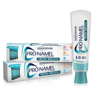 Sensodyne ProNamel 4-oz. Toothpaste 2-Pack for $6.78 via Sub & Save Sensodyne ProNamel 4-oz. Toothpaste 2-Pack for $6.78 via Sub & Save