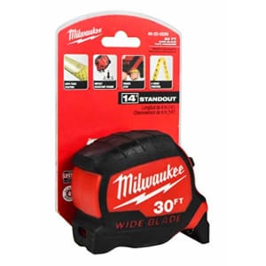 Milwaukee 48-22-0230 30 ft. x 1.3 in. Wide Blade Tape Measure for $38