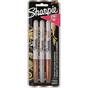 Sharpie Metallic Permanent Marker 3-Pack for $4