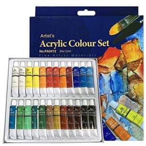 PHOENIX Acrylic Paint Set 24 Colors - 12ml/0.4 Fl Oz Non-Toxic Art Paints for Canvas, Christmas for $9