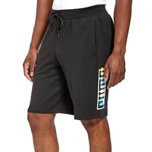 PUMA Men's Summer Court Graphic Shorts, Black, XX-Large for $20