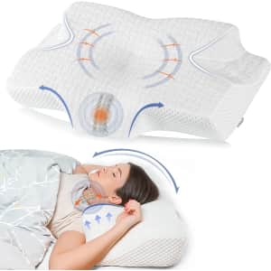 Elviros Memory Foam Cervical Pillow for $18