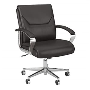 Bush Furniture Bush Business Furniture South Haven Mid Back Leather Executive Office Chair, Brown for $198